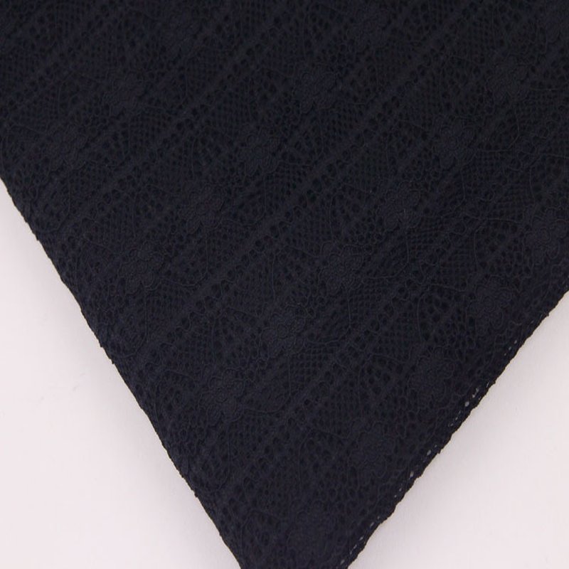 Lace Fabric Stripe Curtain Warp Knit Wholesale Supplier 9